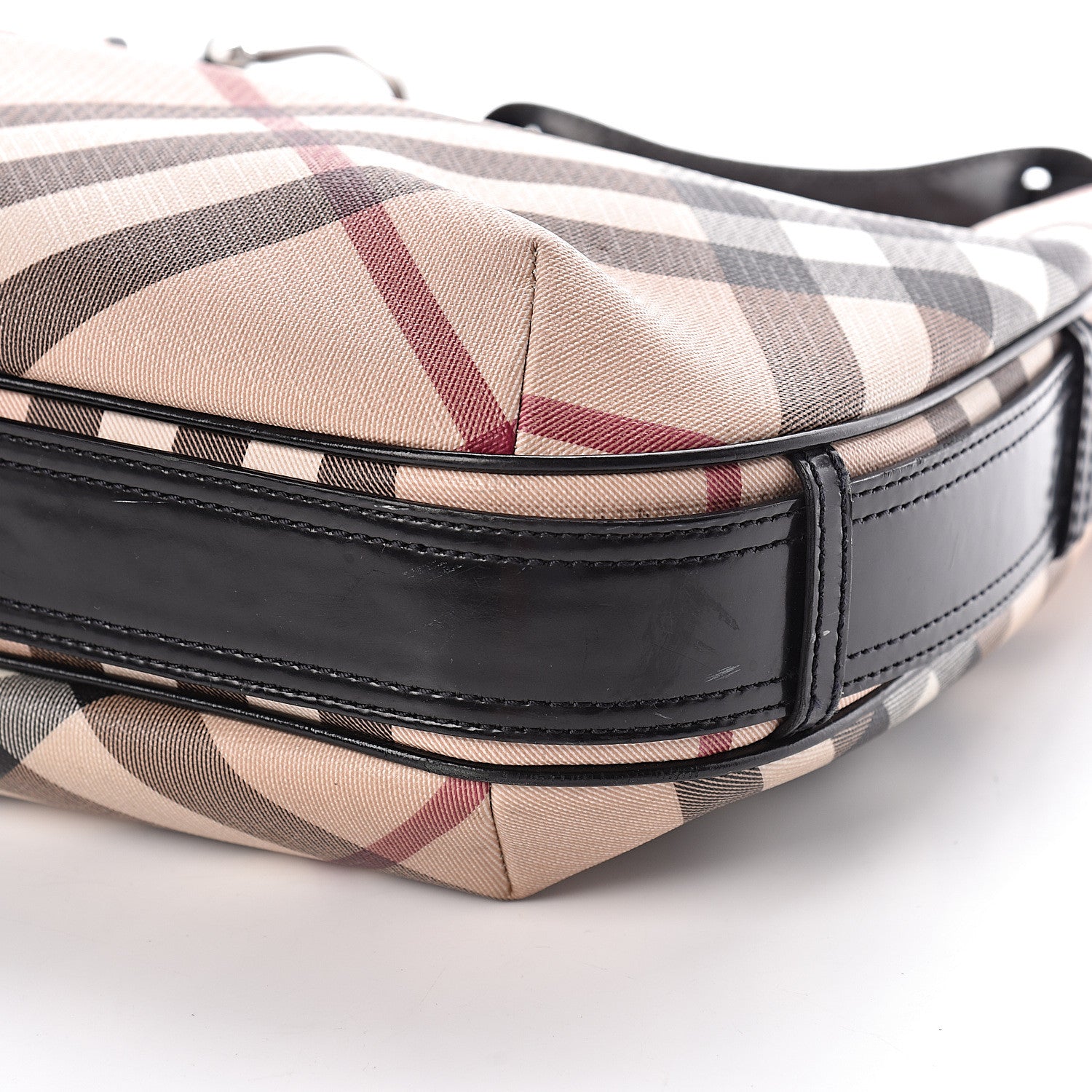 Burberry Nova Check Shoulder Bag Black 10 of 11