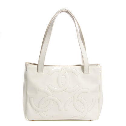 Chanel Patent CC Tote White 1 of 7