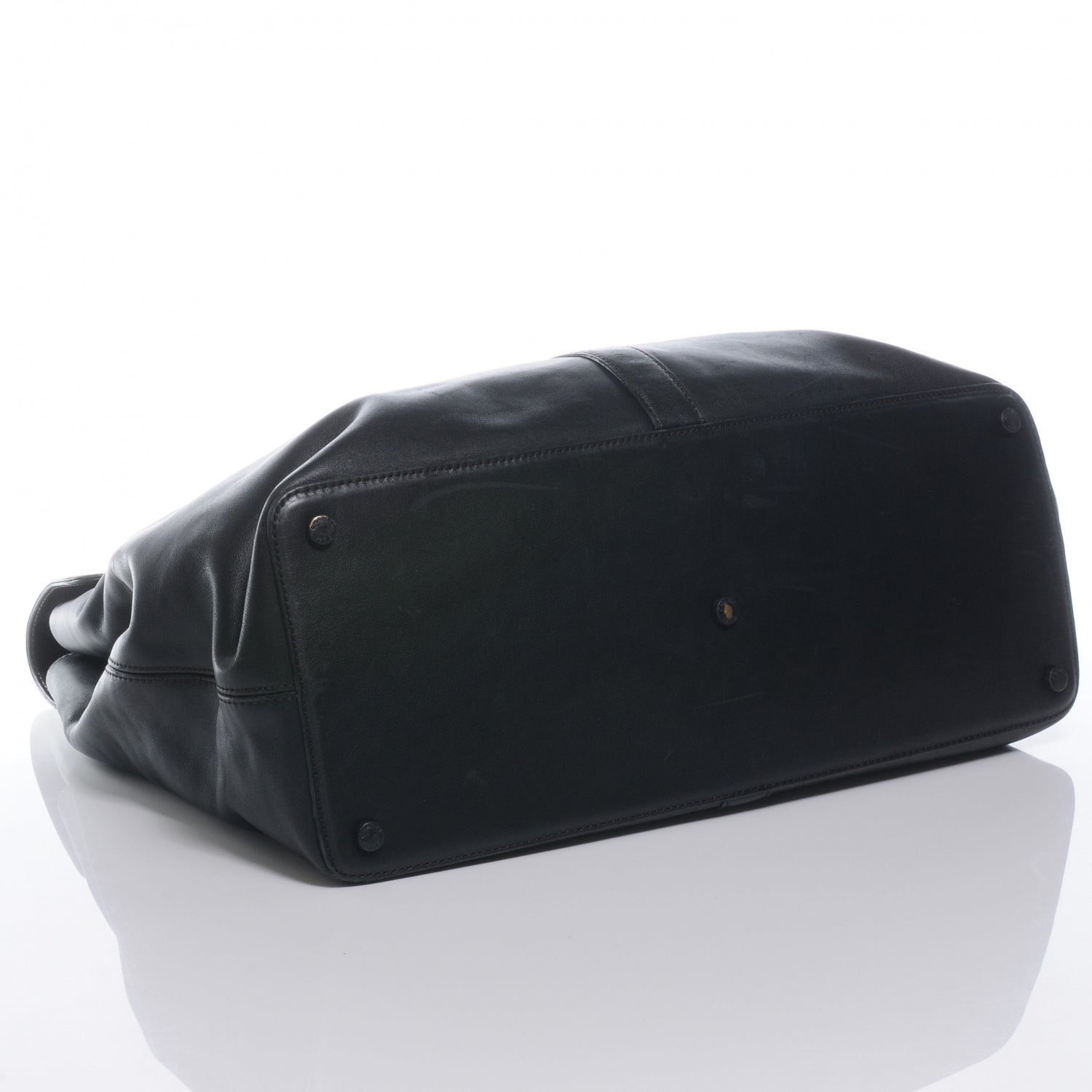 Chanel Calfskin Large Flap Shoulder Bag Black 4 of 7