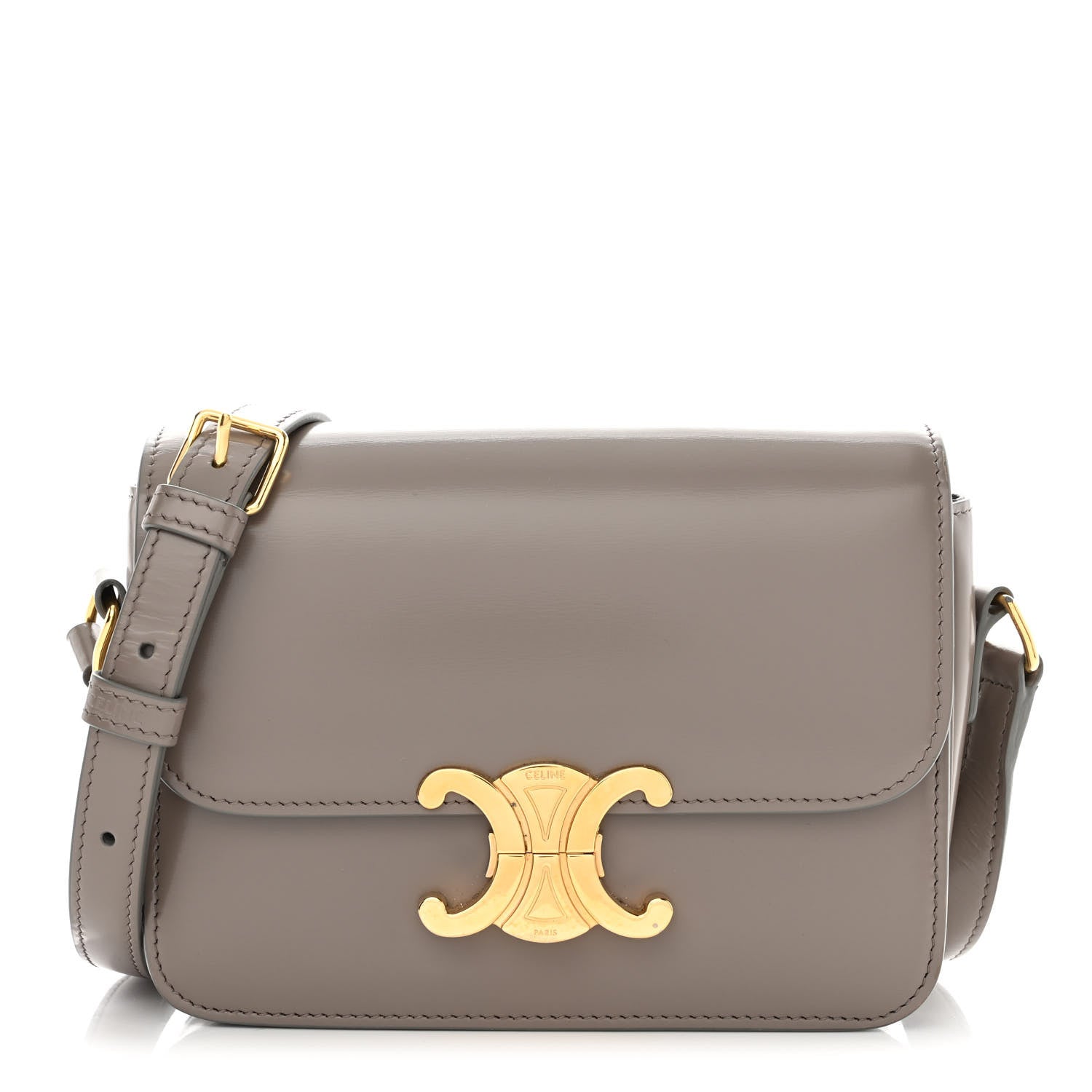 Celine Shiny Calfskin Teen Triomphe Pebble 1 of 11