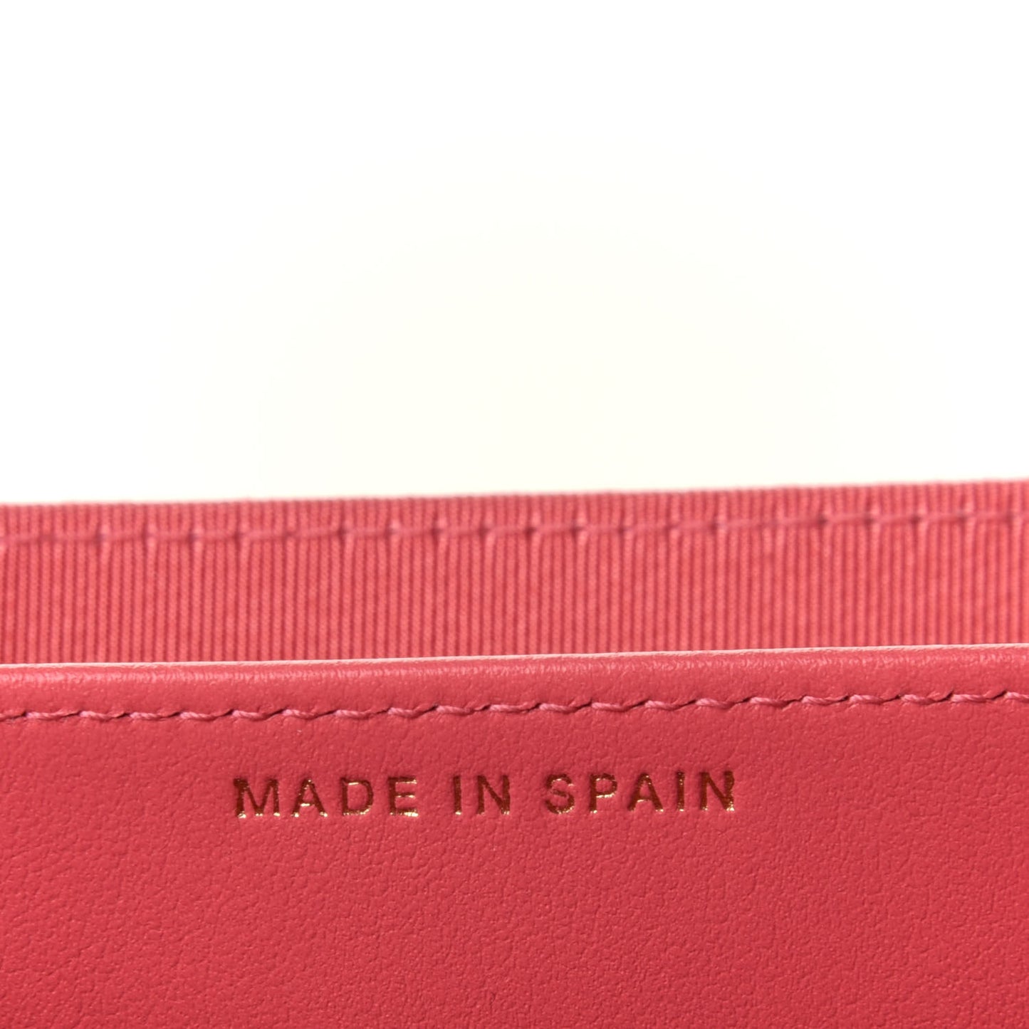 Caviar Quilted Flap Card Holder Wallet Pink