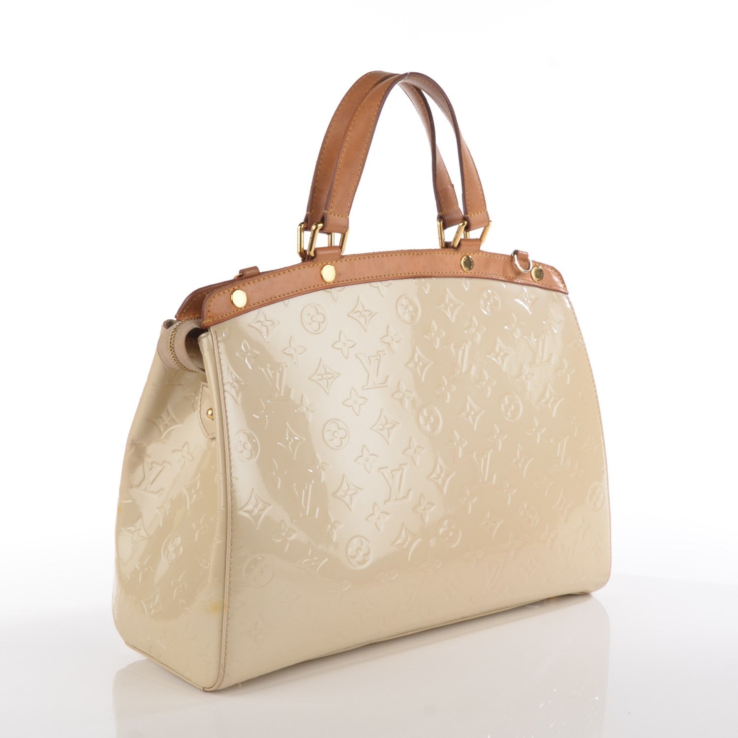 Louis Vuitton Vernis Brea GM Blanc Corail 7 of 13