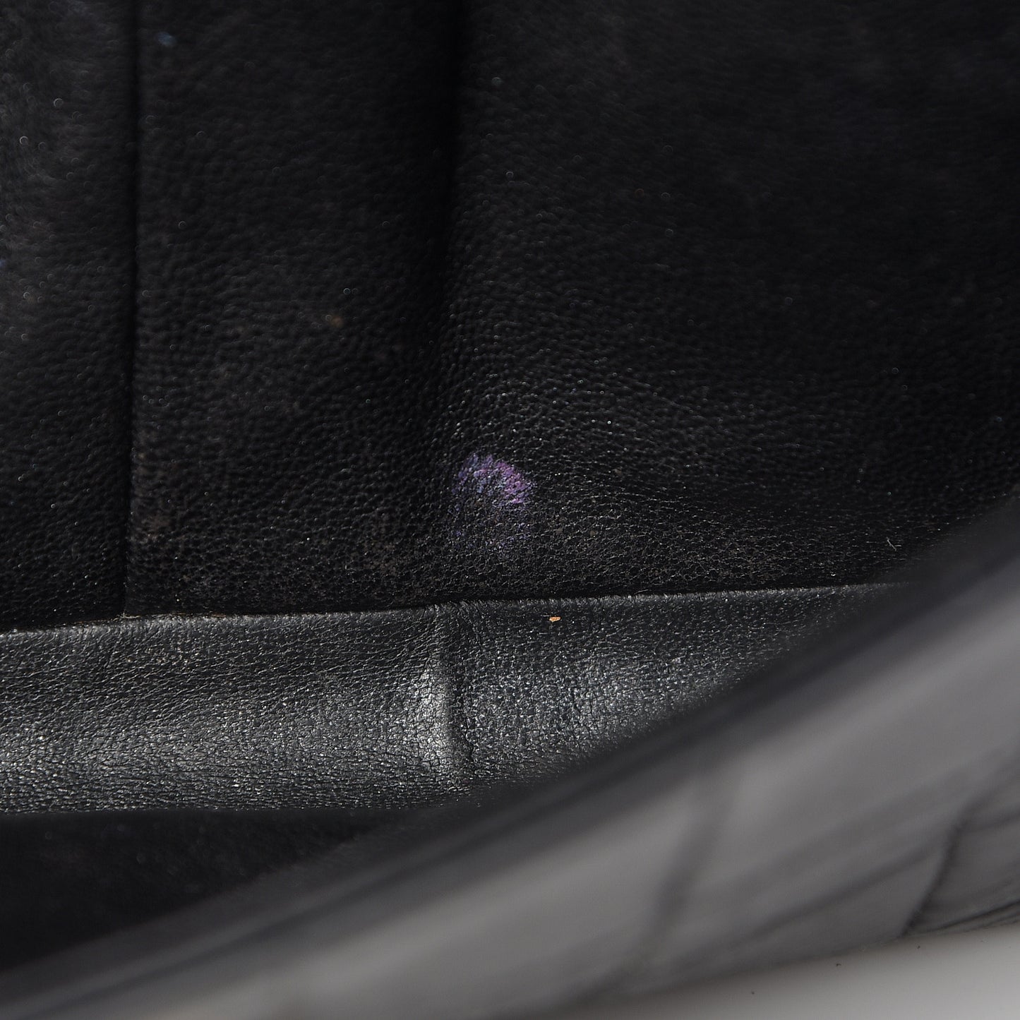 Lambskin East West Chocolate Bar Flap Black