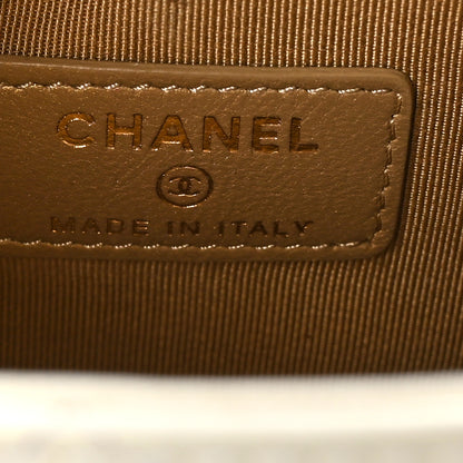 Chanel Goatskin Chic Pearls Clutch On Chain White 7 of 10