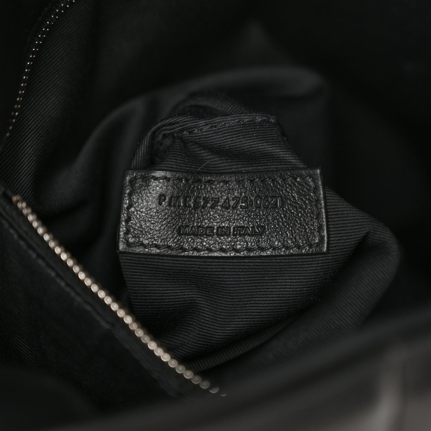 Lambskin Quilted Medium Loulou Puffer Monogram Chain Satchel Black