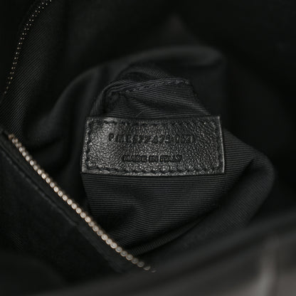 Saint Laurent Lambskin Quilted Medium Loulou Puffer Monogram Chain Satchel Black 7 of 13