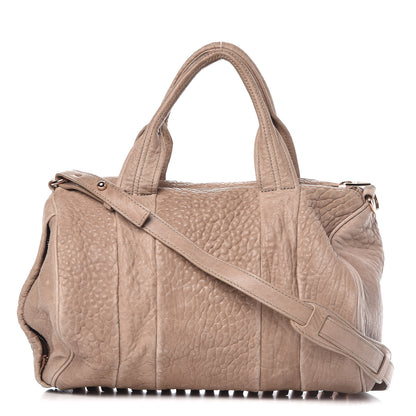 Alexander Wang Pebbled Lambskin Rocco Latte Rose Gold Hardware 1 of 16