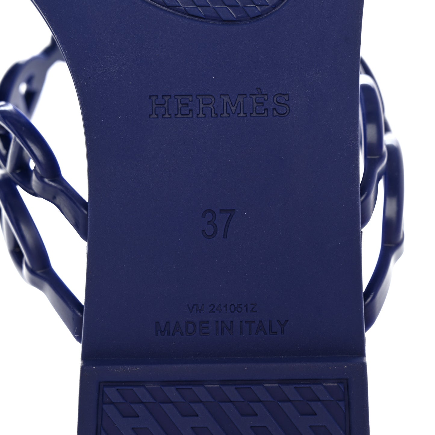 Rubber Chaine d'Ancre Island Sandals 37 Bleu Smalt