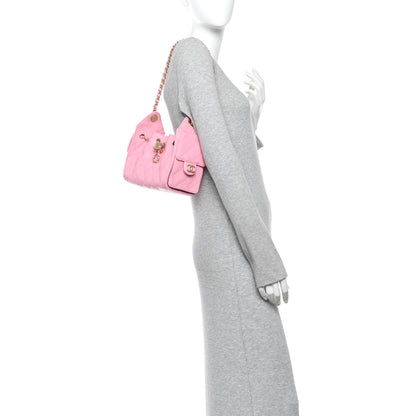 Chanel Caviar Quilted Mini Chanel 25 Handbag Pink 3 of 11