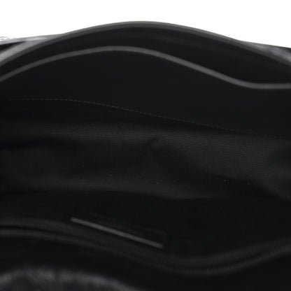 Saint Laurent Crinkled Calfskin Matelasse Monogram Medium Niki Chain Satchel Black 5 of 10