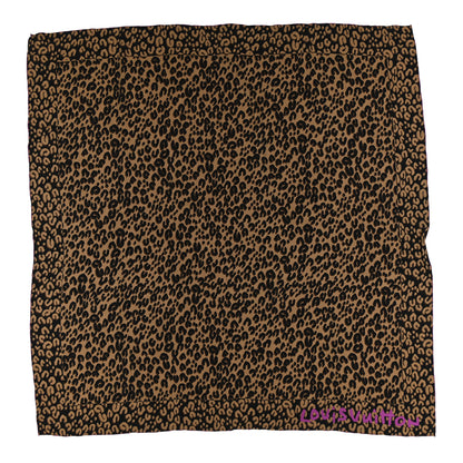 Louis Vuitton Silk Leopard Square Scarf Purple 1 of 3