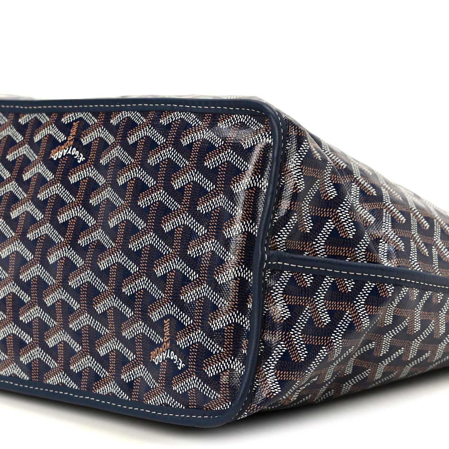 Goyardine Reversible Anjou PM Navy