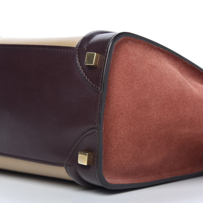 Celine Smooth Calfskin Suede Micro Tri-Color Luggage Beige 7 of 9