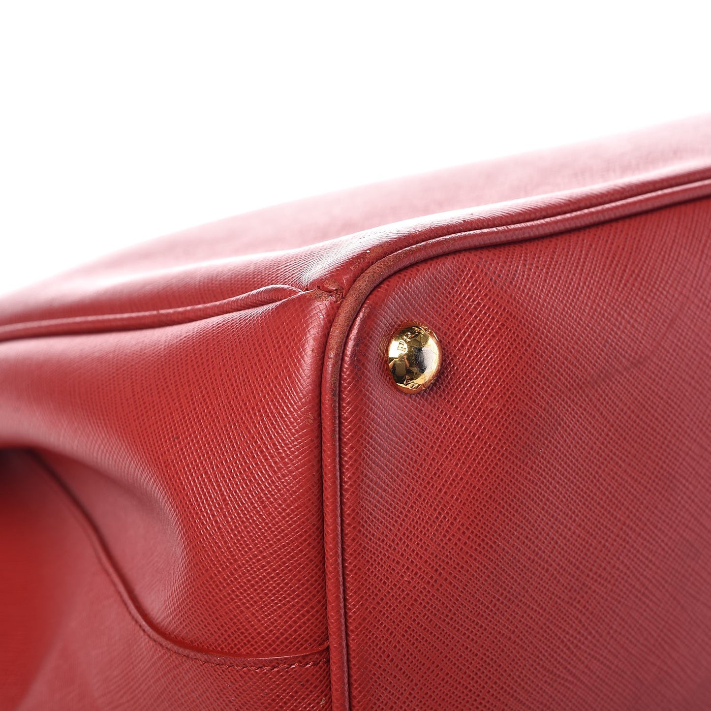 Saffiano Large Galleria Double Zip Tote Fuoco