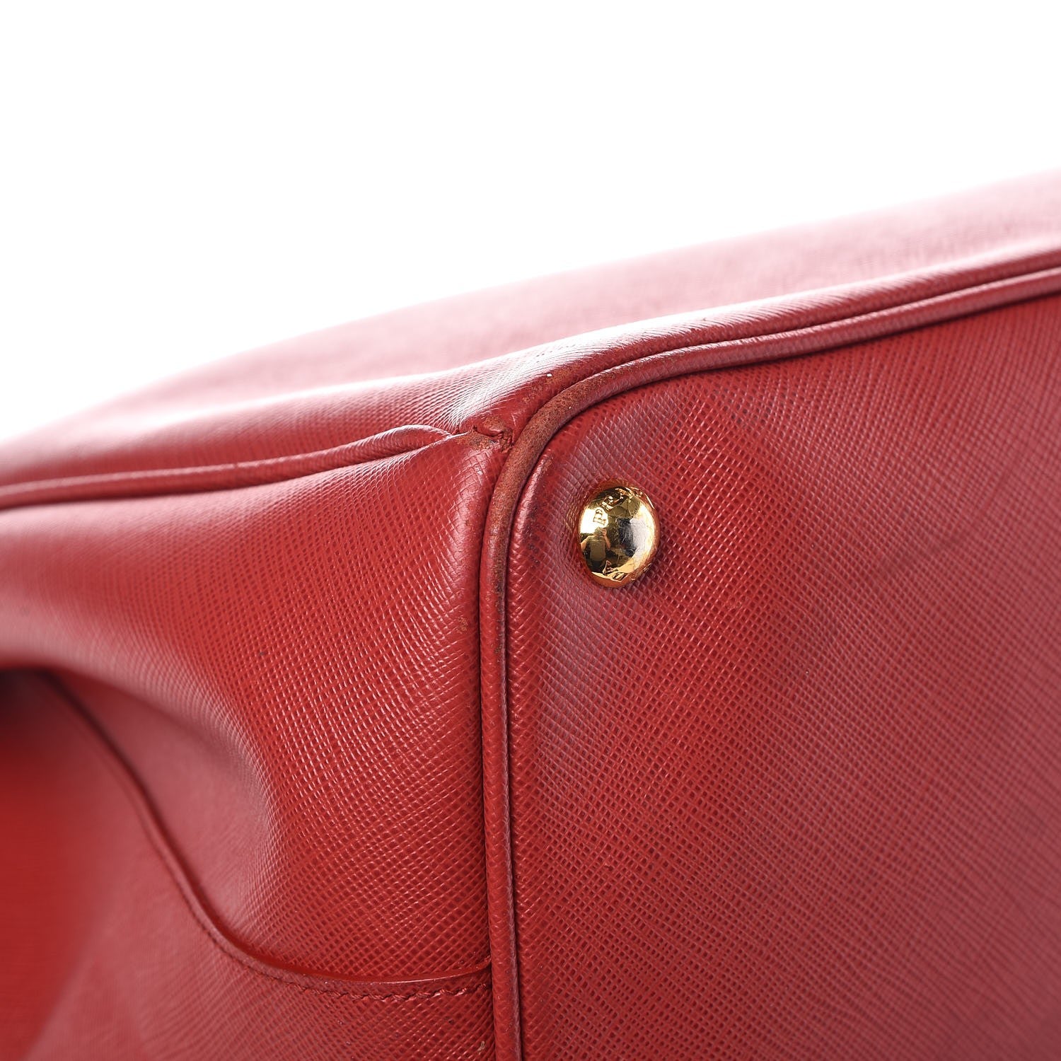 Prada Saffiano Large Galleria Double Zip Tote Fuoco 11 of 13