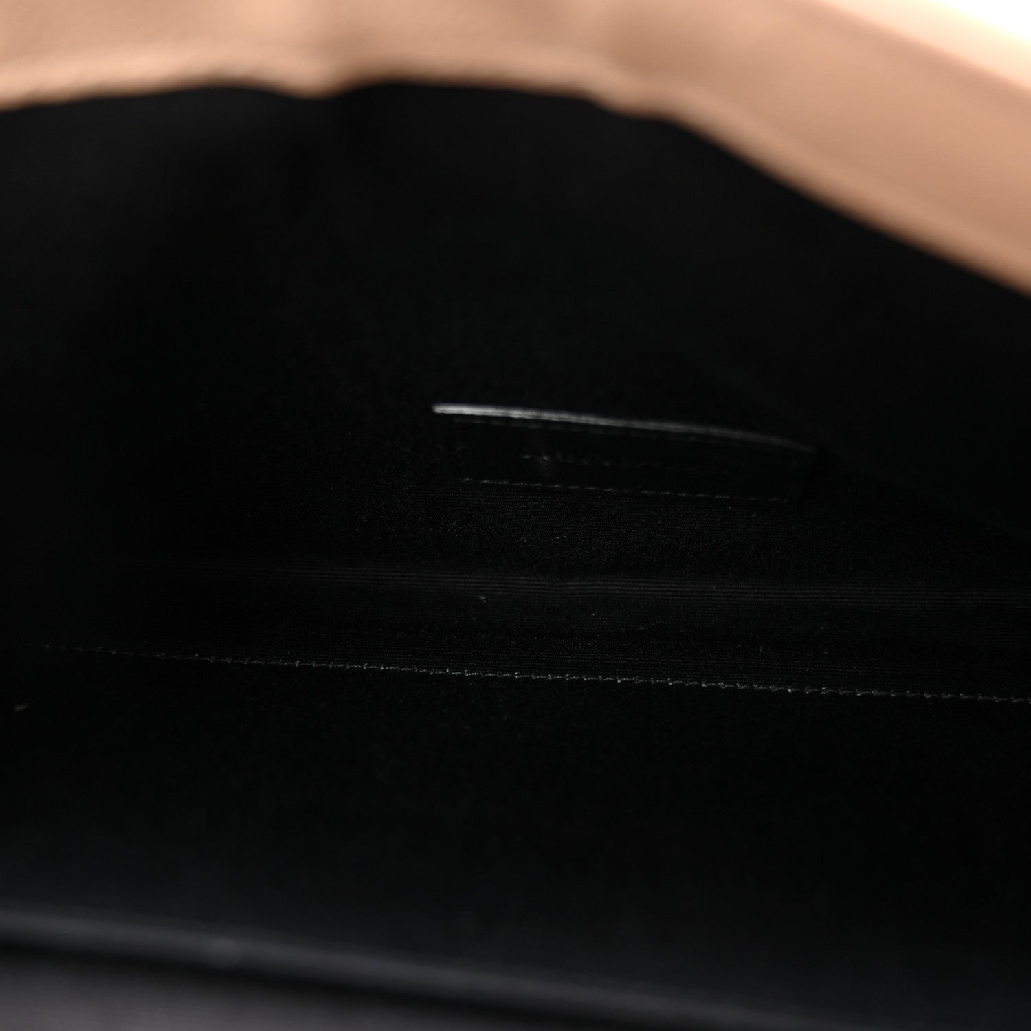 Saint Laurent Grain De Poudre Matelasse Chevron Monogram Envelope Clutch Dark Beige 5 of 11