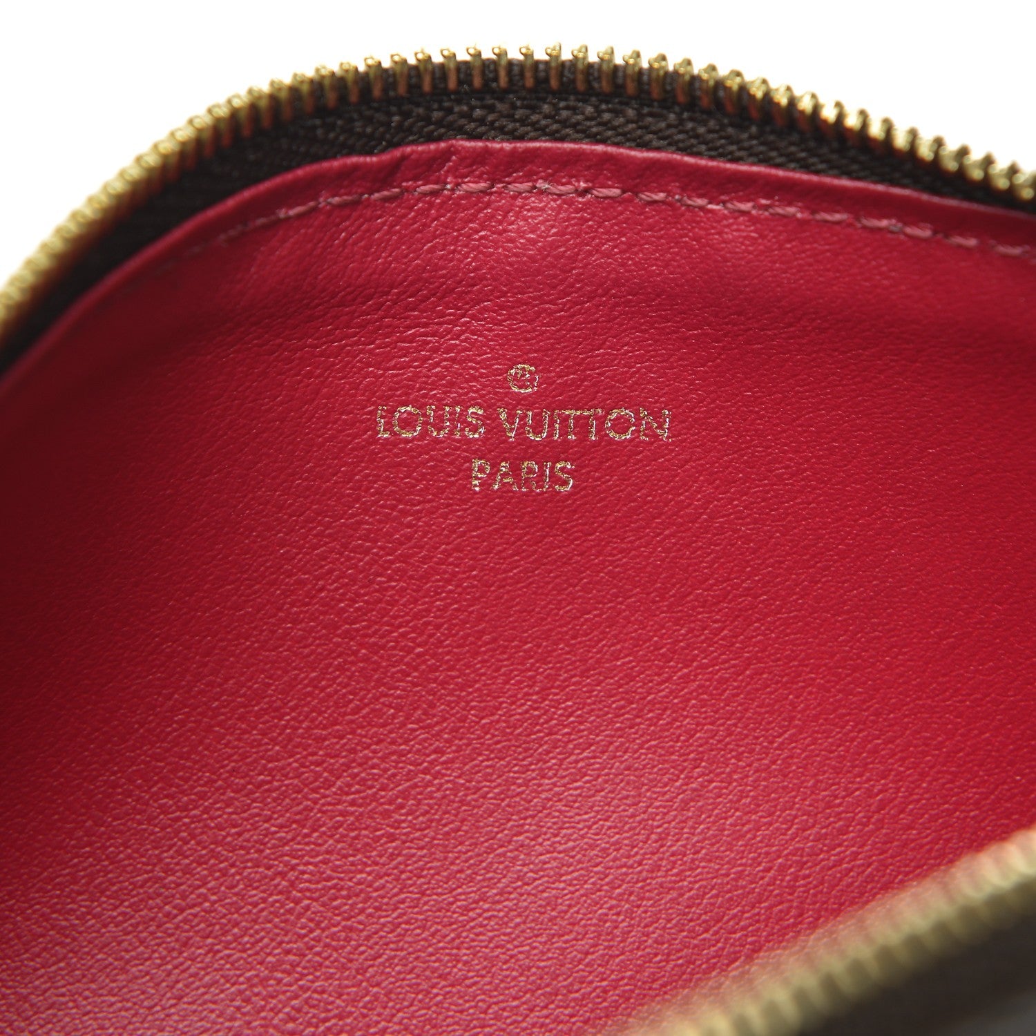 Louis Vuitton Monogram Felicie Chain Wallet Zippered Insert 6 of 6