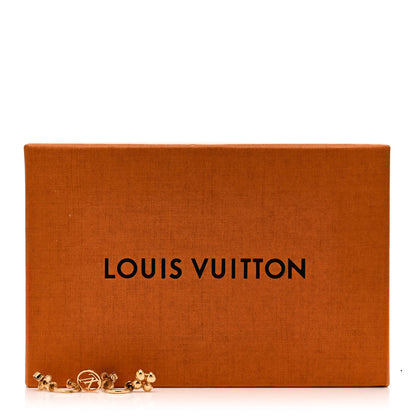 Louis Vuitton Brass Blooming Earrings Gold 6 of 6