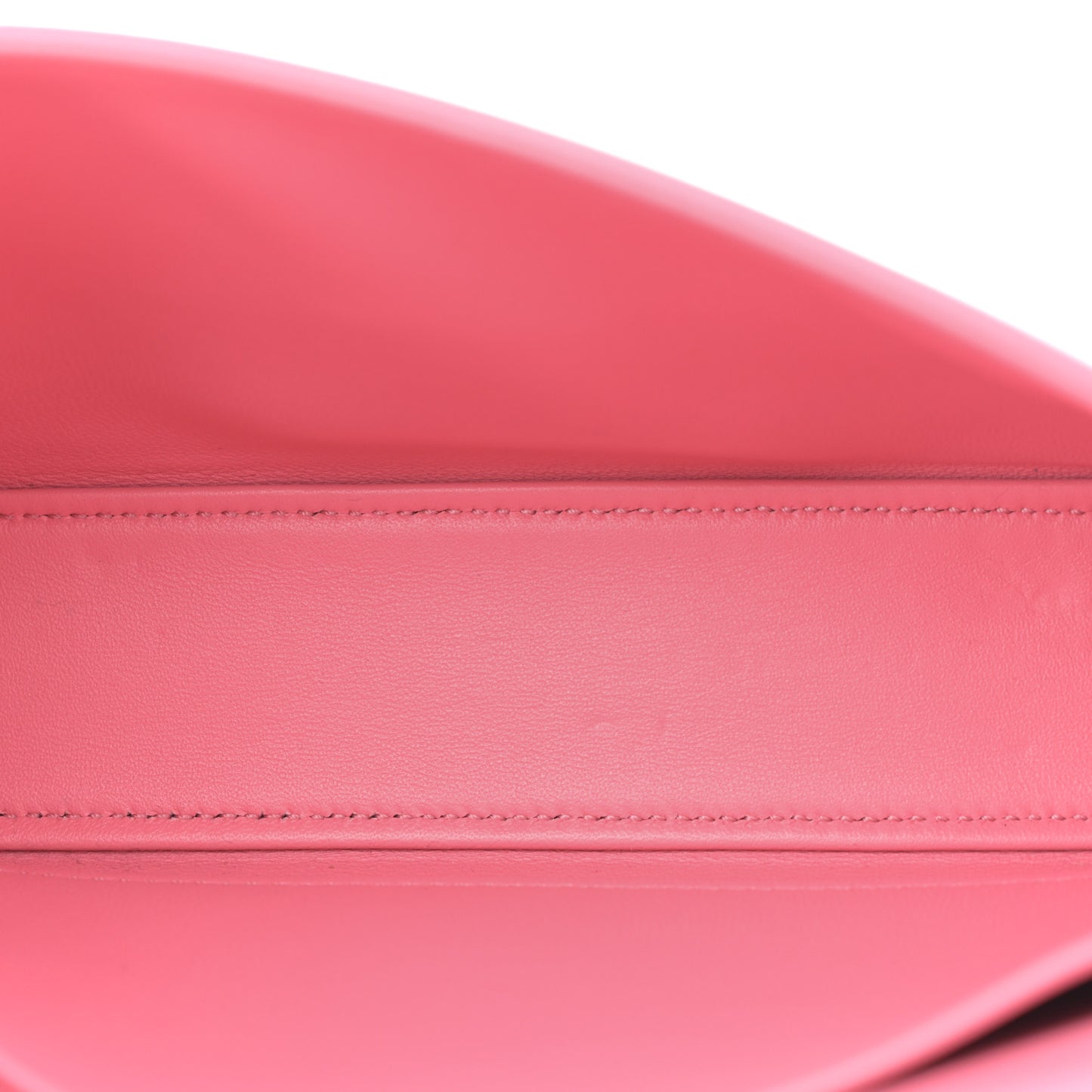 Shiny Calfskin Triomphe Shoulder Bag Flamingo