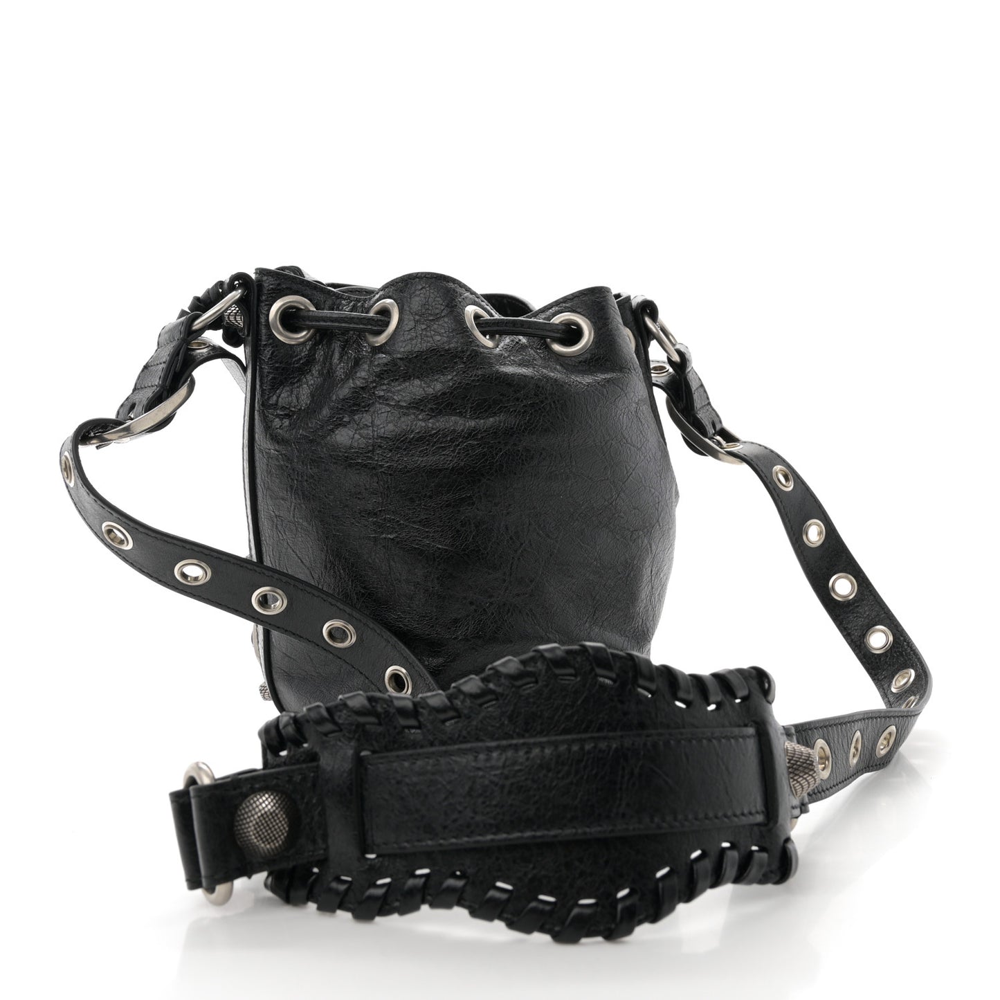 Agneau Arena Le Cagole Bucket Bag XS Black