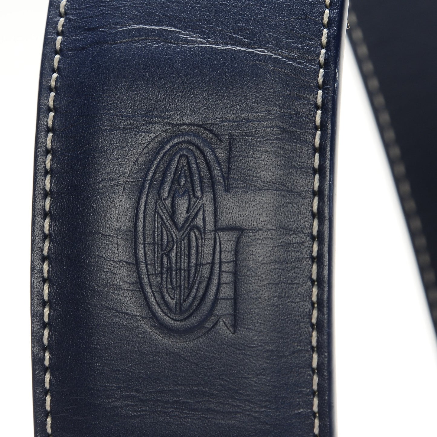 Calfskin Shoulder Strap Navy Blue