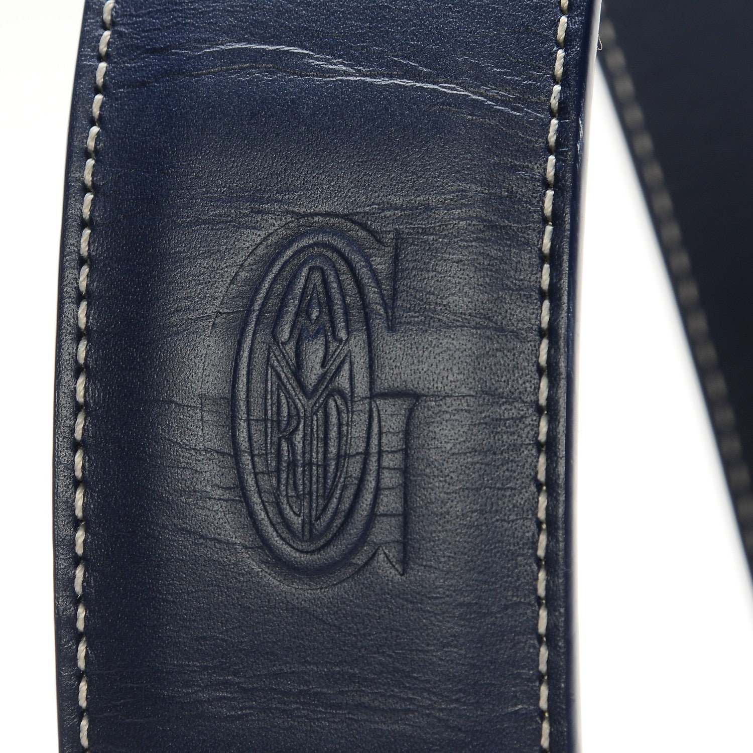Goyard Calfskin Shoulder Strap Navy Blue 3 of 4
