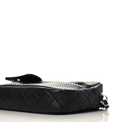 Chanel Perforated Calfskin Quilted Ultra Pocket Camera Case Black 6 of 11