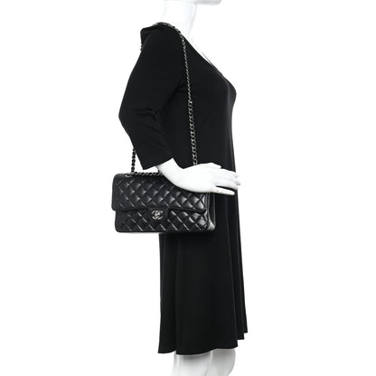 Chanel Caviar Quilted Medium Double Flap Black 2 of 10