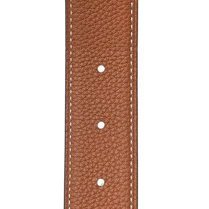 Hermes Swift Togo 32mm Gamma Belt 85 Black Gold 5 of 7
