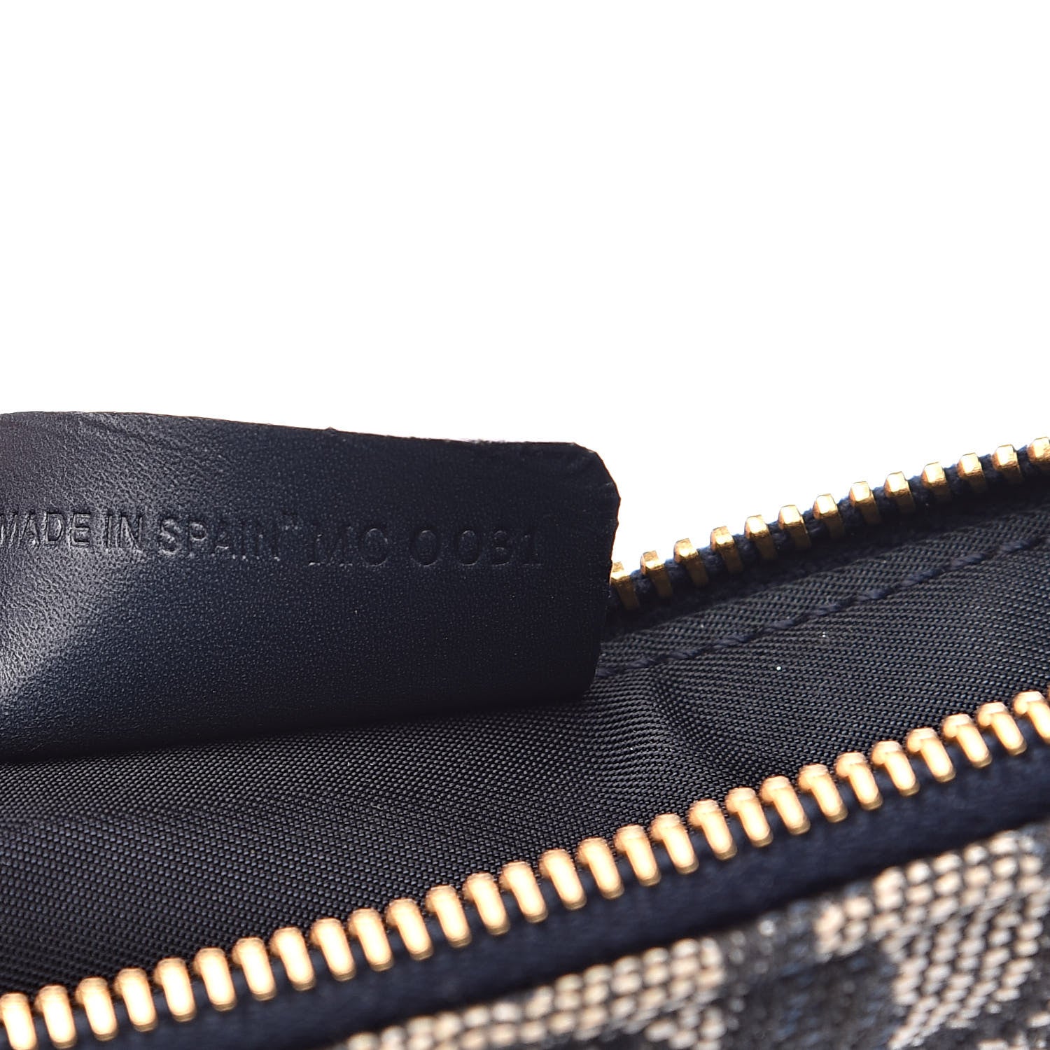 Christian Dior Monogram Mini Saddle Pochette Navy 7 of 10