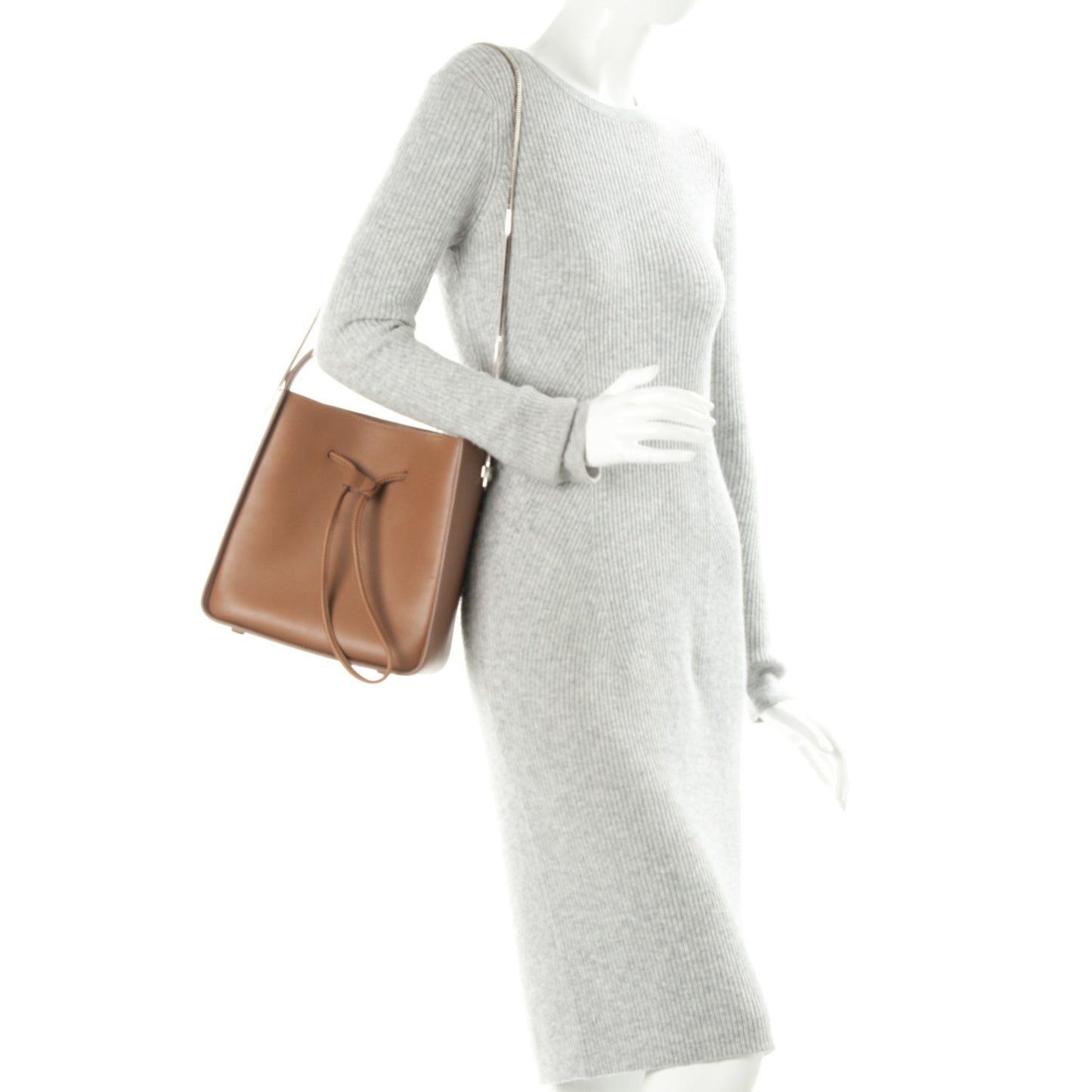 3.1 Smooth Calfskin Small Soleil Bucket Bag Cuoio