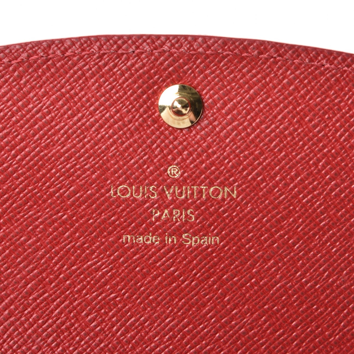 Damier Ebene Caissa Wallet Cherry