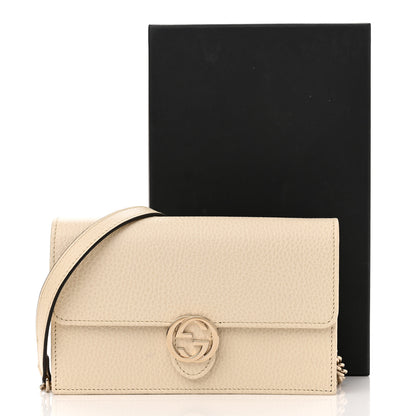 Gucci Dollar Calfskin Interlocking G Chain Wallet Ivoire 11 of 11