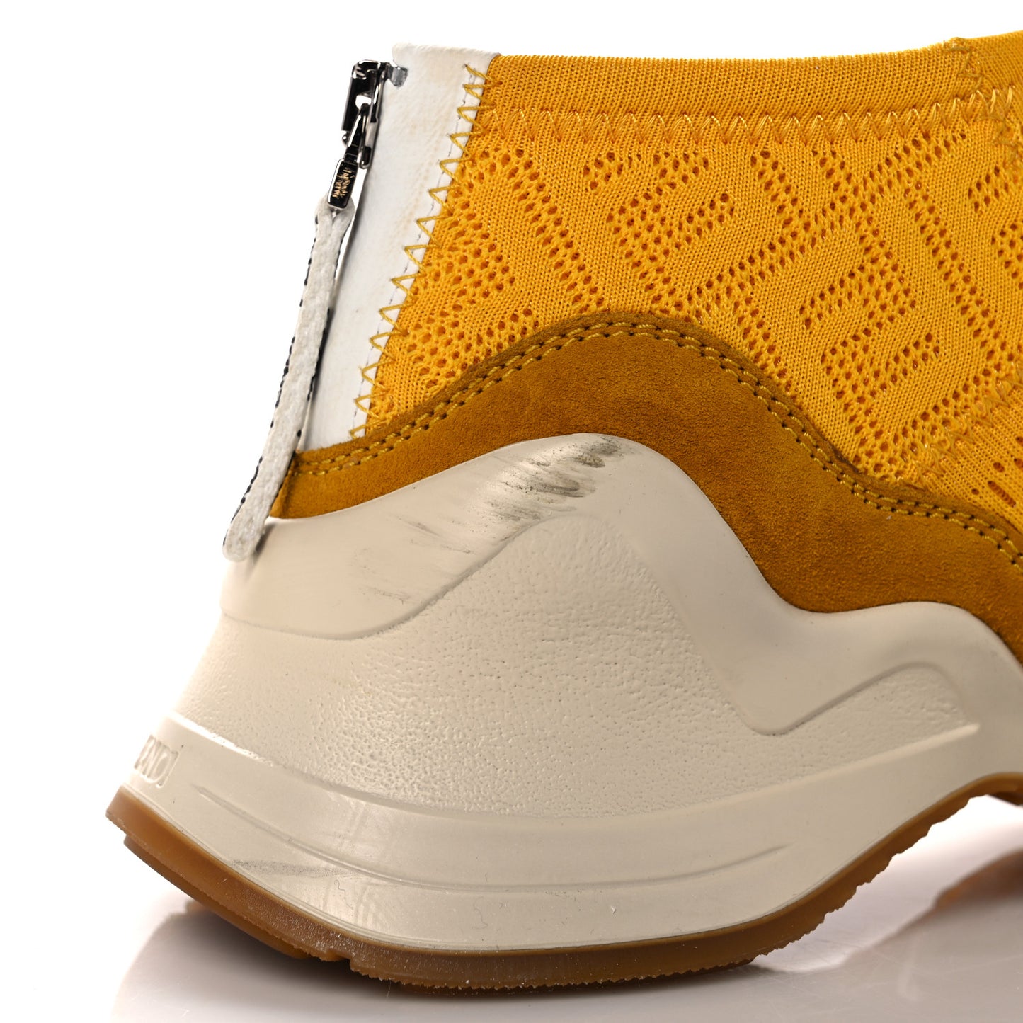 Technical 3D Mesh Womens FFluid Zip Up Sneakers 37 Reggae Corn White
