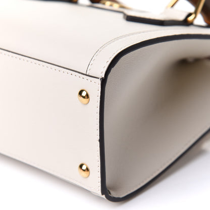 Gucci Wonka Grain Calfskin Mini Diana Tote Bag Mystic White Orange Fluo 13 of 13