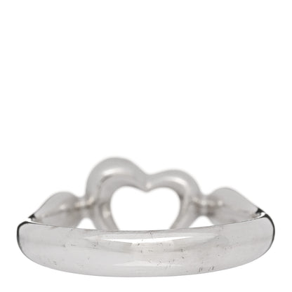 Tiffany Sterling Silver Elsa Peretti Open Heart Ring 52 6 3 of 4