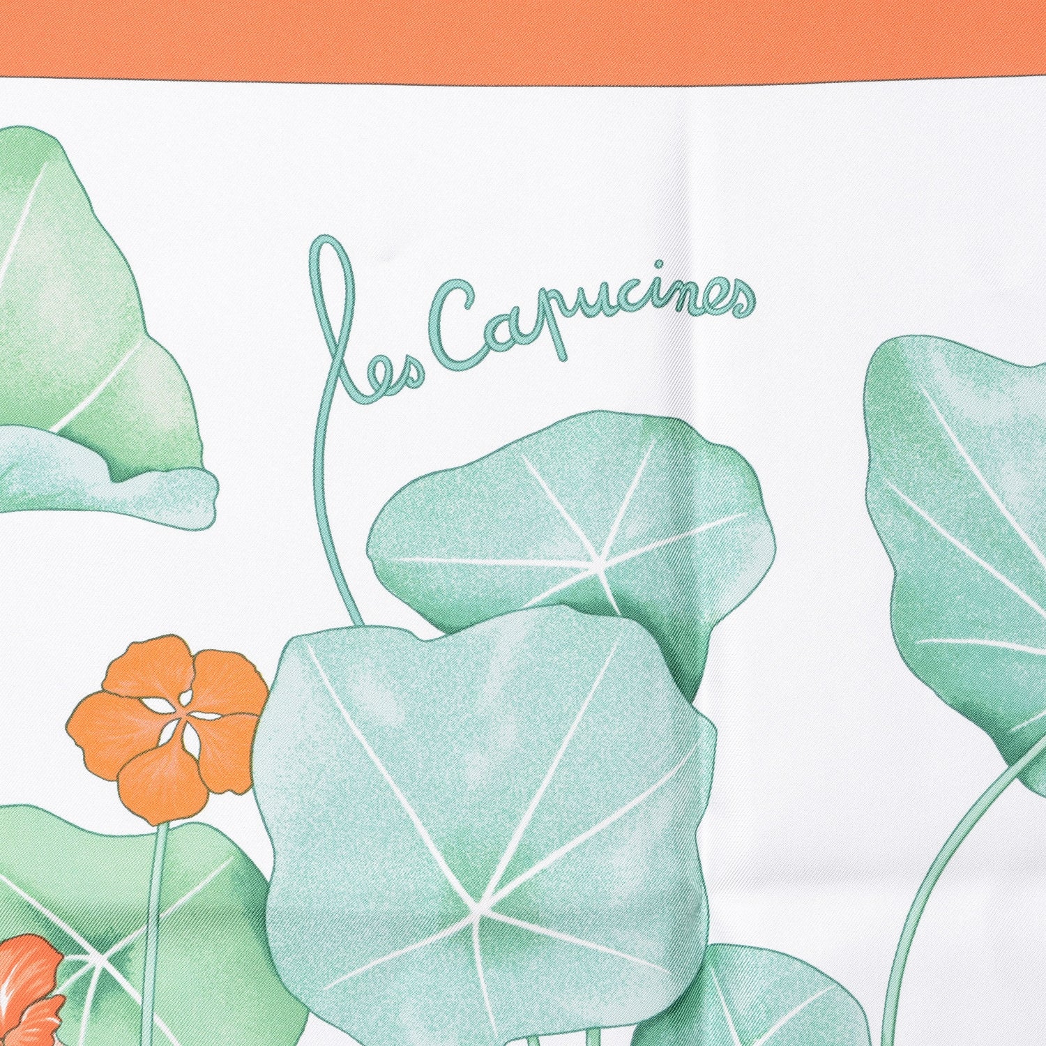Hermes Silk Les Capucines Scarf 90 1 of 6