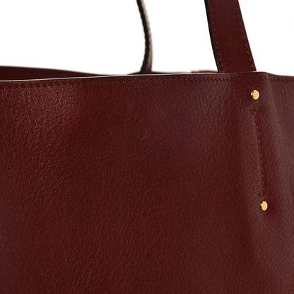 Chloe Smooth Calfskin Medium Milo Shopping Tote Sienna Red 8 of 8