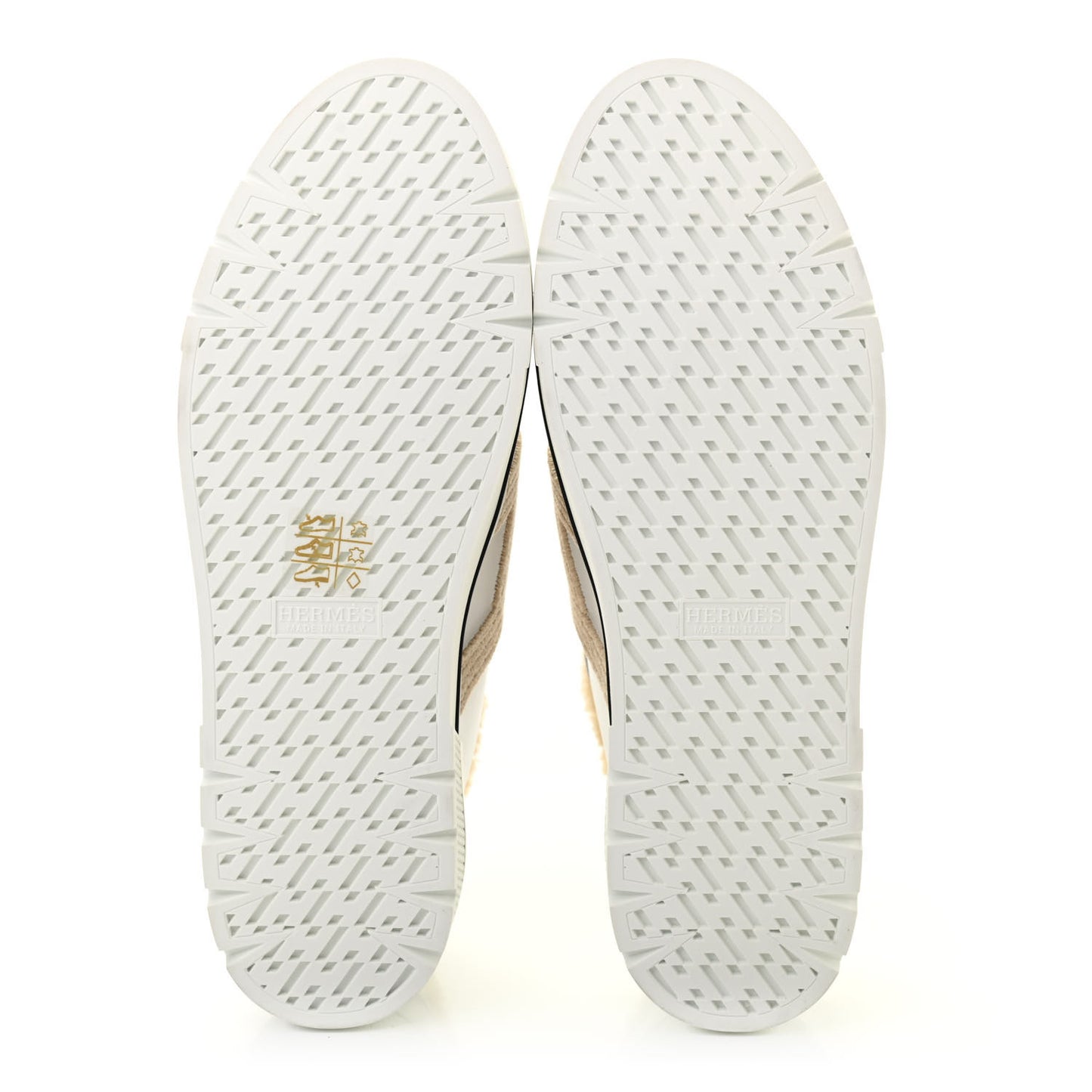 Calfskin Woolskin Dare Sneakers 39 White Ecru