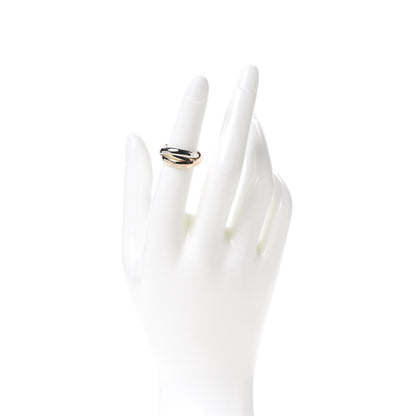Cartier 18K Pink Yellow White Gold Classic Trinity Ring 50 5.25 2 of 5