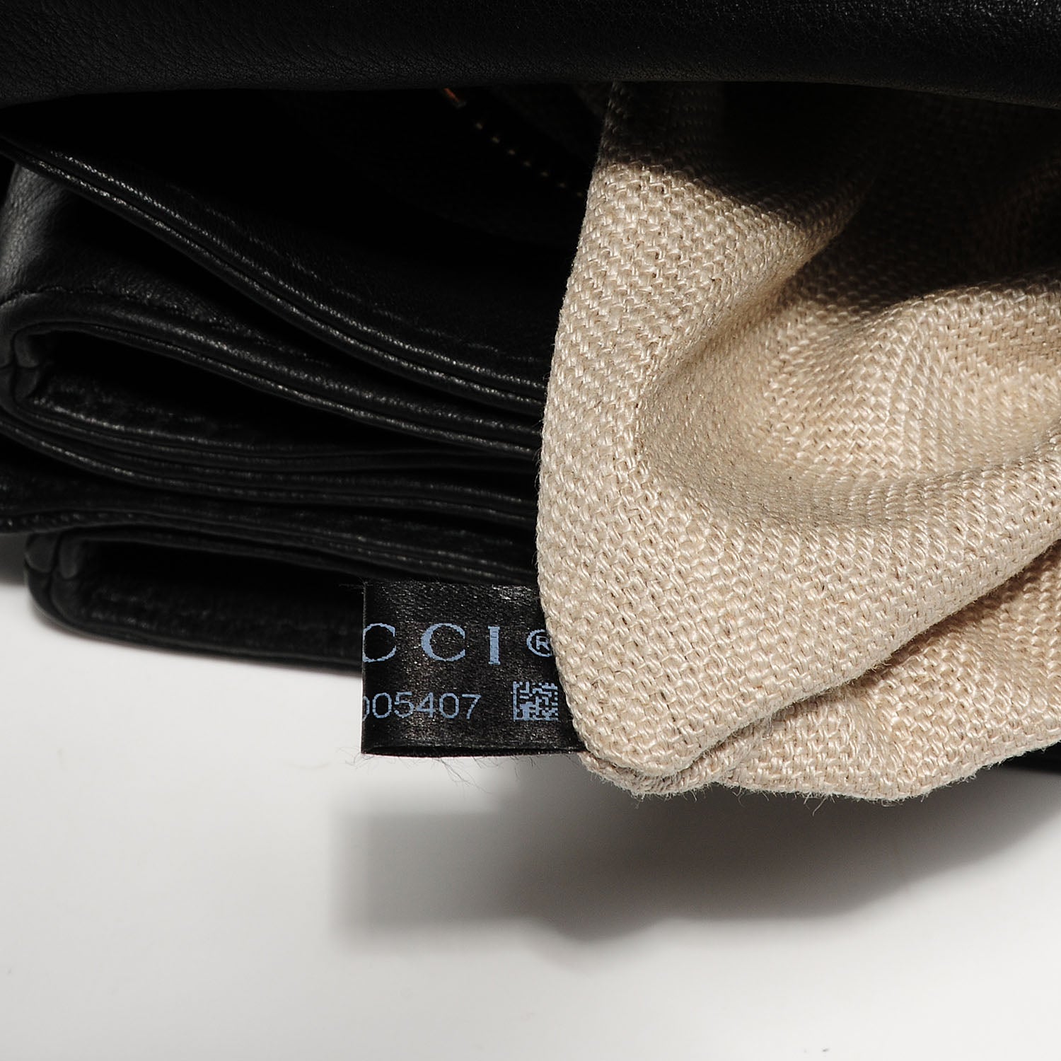 Gucci Grained Calfskin Medium Marrakech Flap Messenger Bag Black 9 of 9