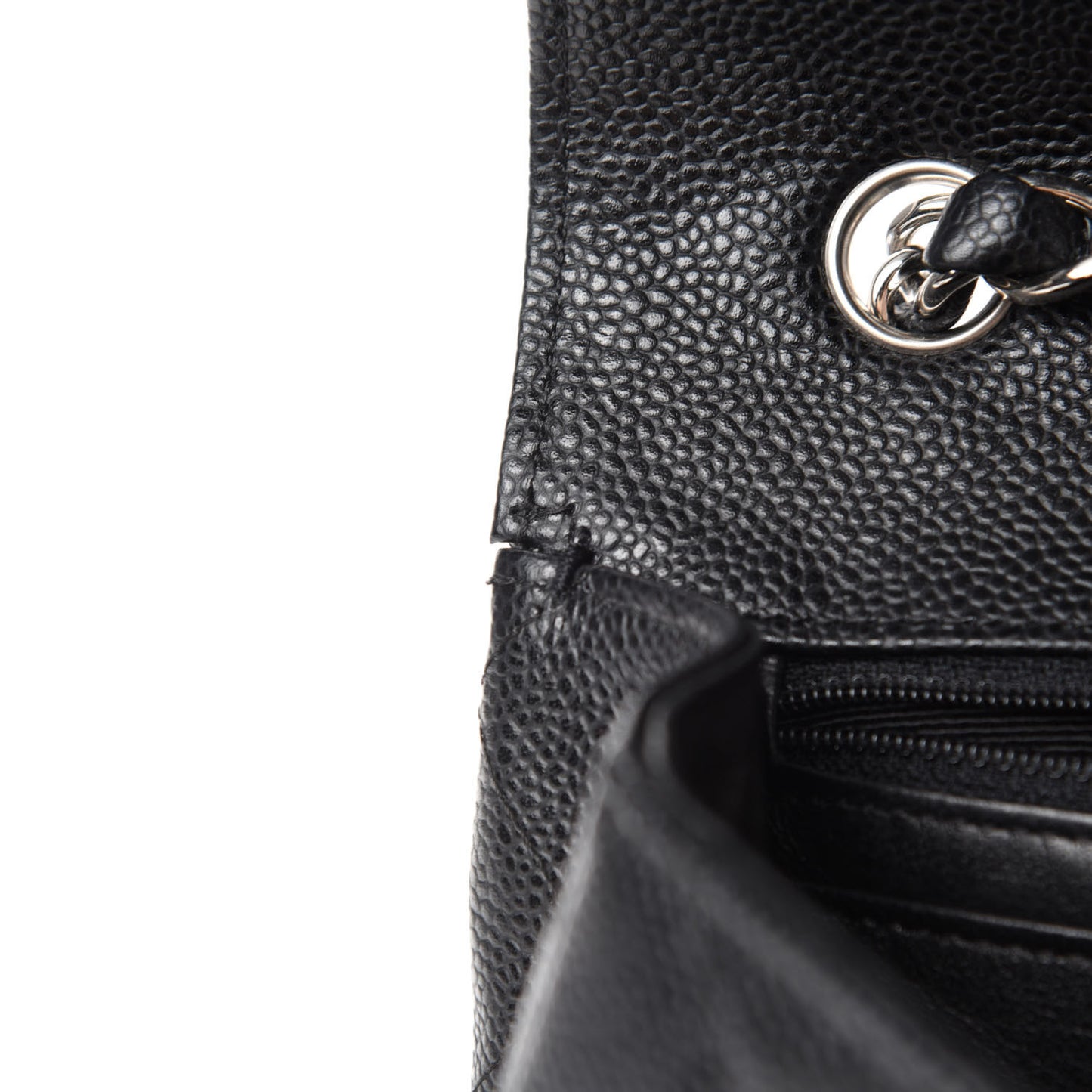 Caviar Quilted Jumbo Single Flap Black