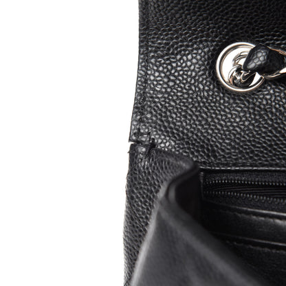 Chanel Caviar Quilted Jumbo Single Flap Black 13 of 17