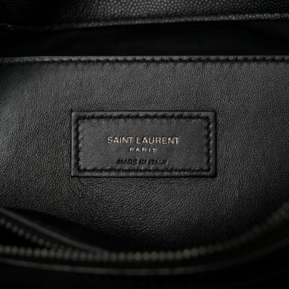 Saint Laurent Grain De Poudre Medium West Hollywood Monogram Fold-Over Black 6 of 11