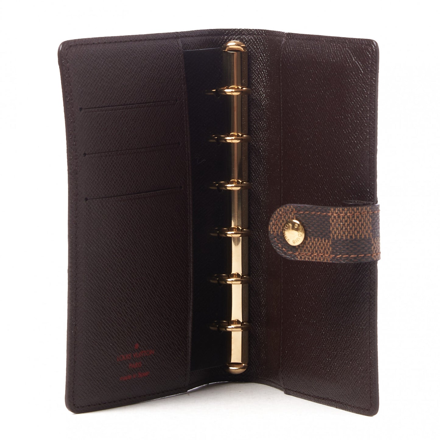 Damier Ebene Small Ring Agenda Cover