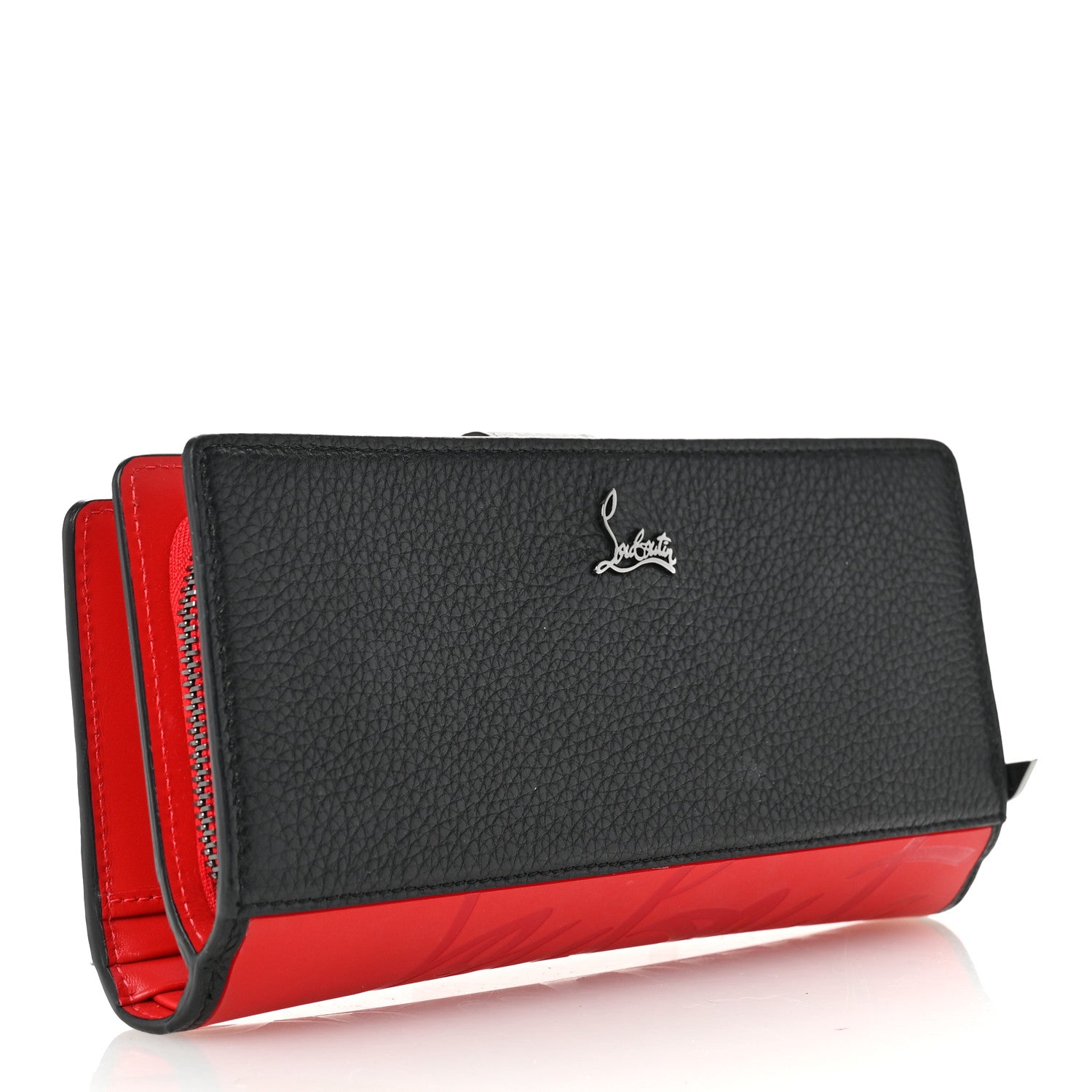 Christian Louboutin Calfskin Paloma Wallet Black 3 of 8