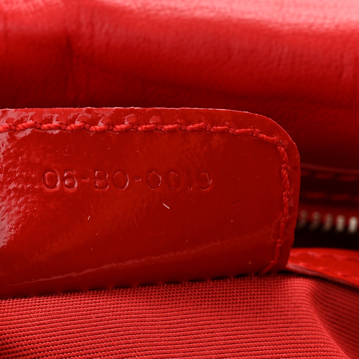 Christian Dior Patent Cannage Rendezvous Flap Red 7 of 10