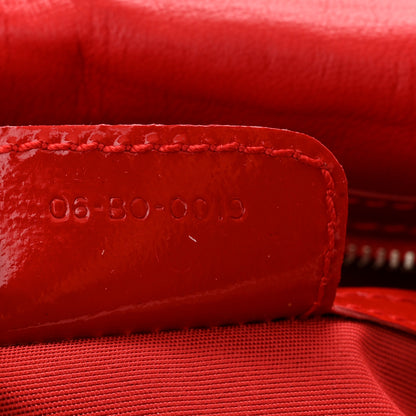 Christian Dior Patent Cannage Rendezvous Flap Red 7 of 10