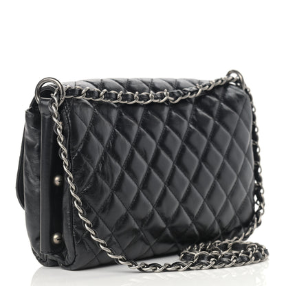 Chanel Glazed Calfskin Quilted Soft Boy Flap Black 3 of 10