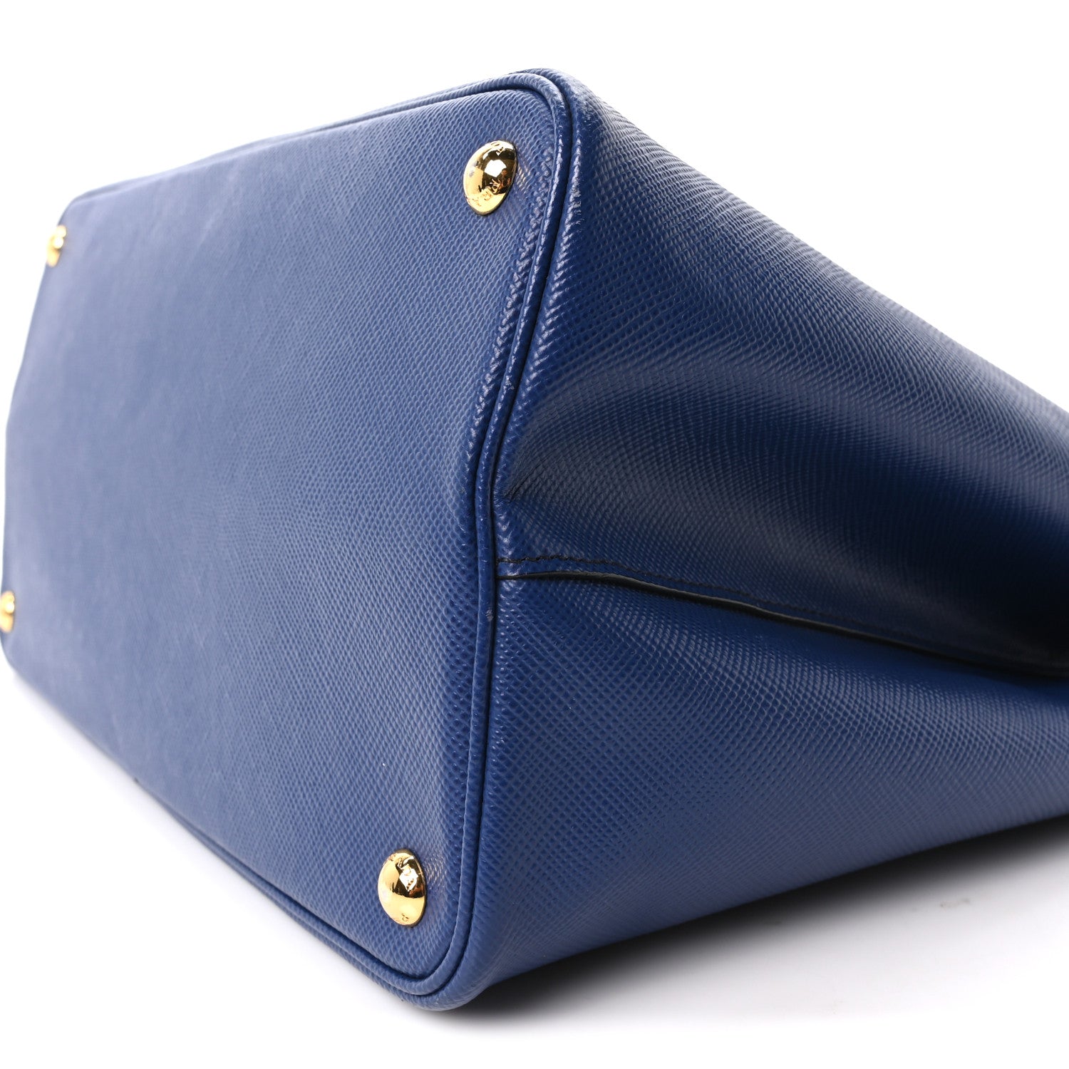 Prada Saffiano Cuir Large Double Bag Inchiostro 9 of 9